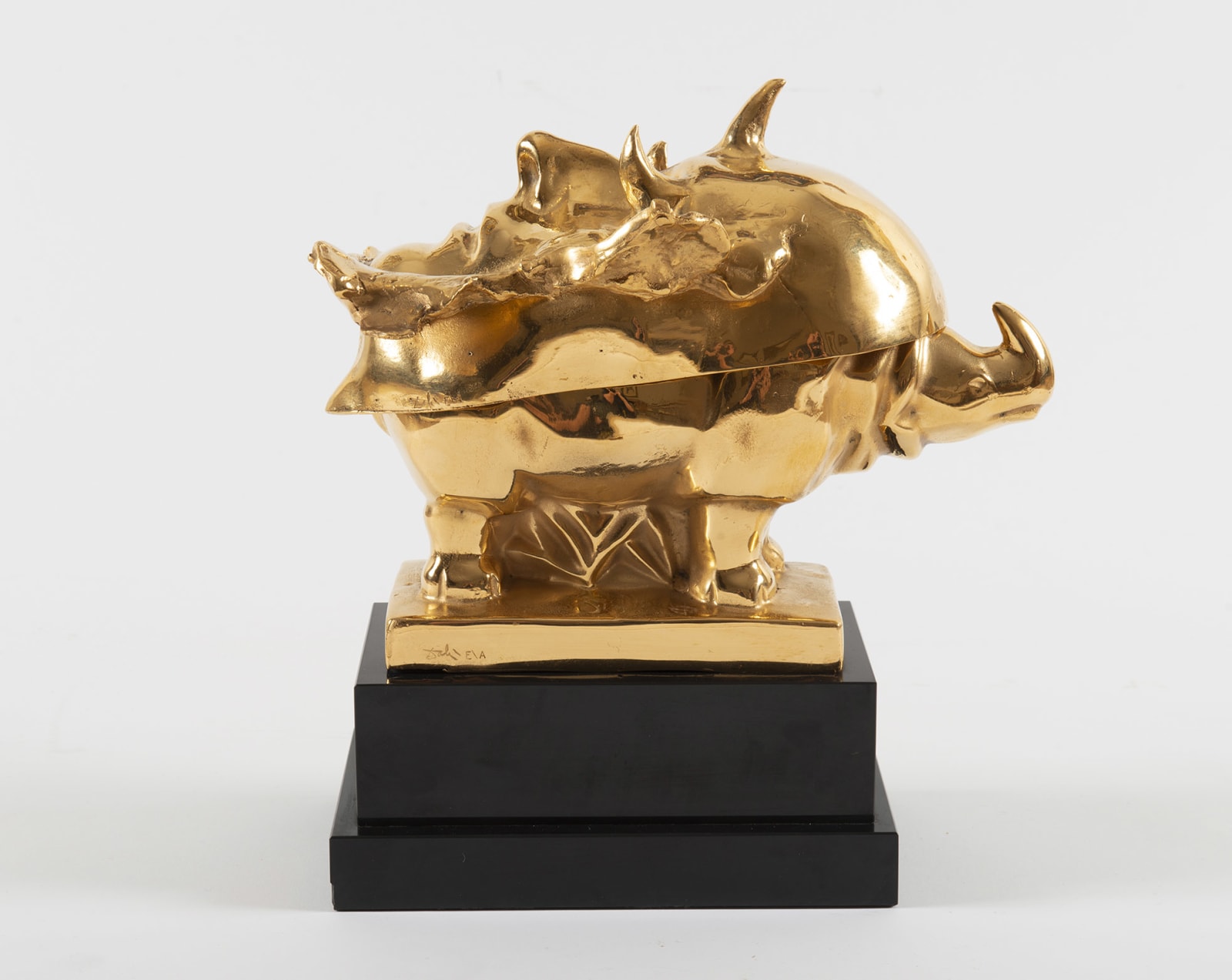 SALVADOR DALI, Masque mortuaire de Napoléon sur un rhinocéros