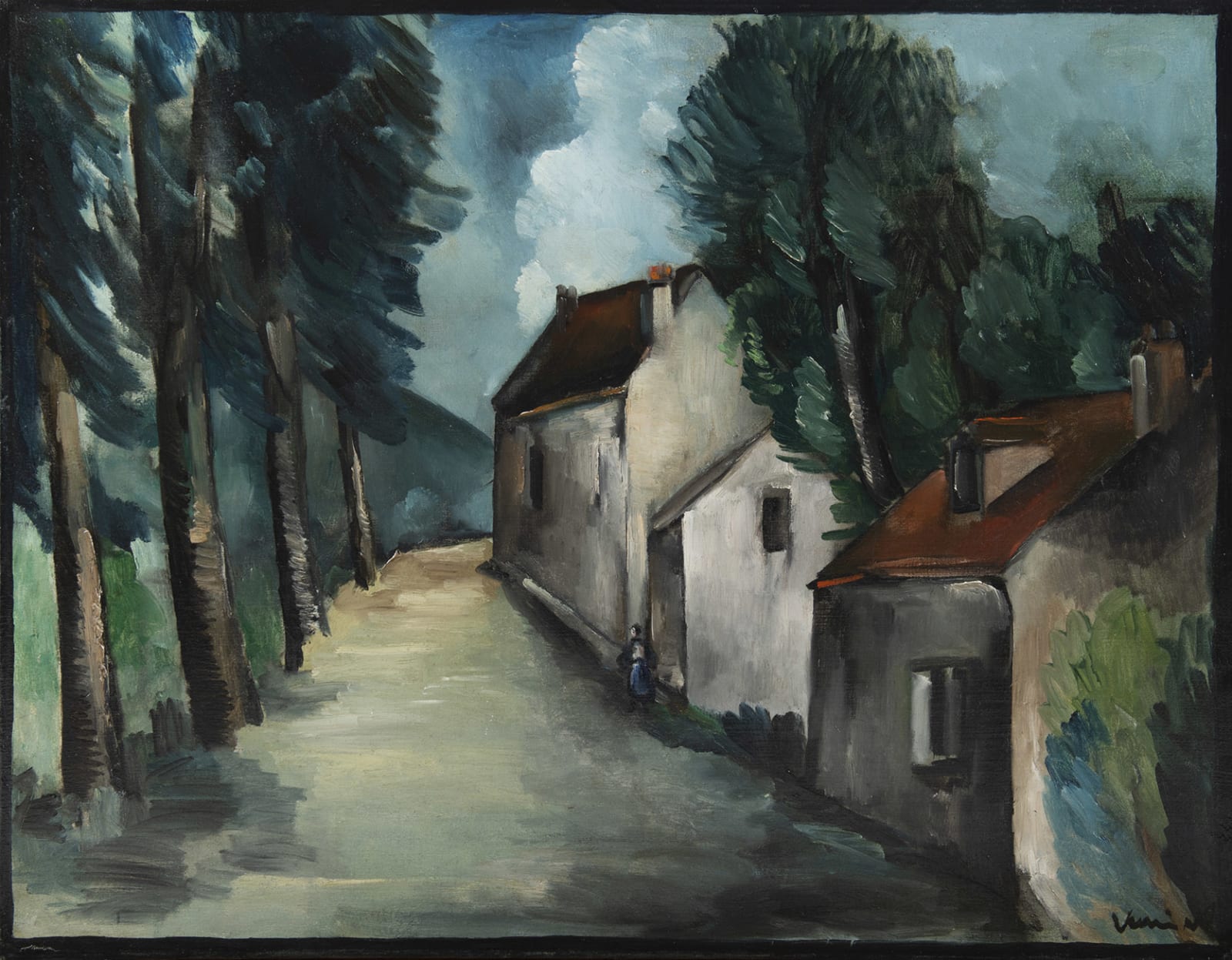 MAURICE DE VLAMINCK, Rue de village, 1912