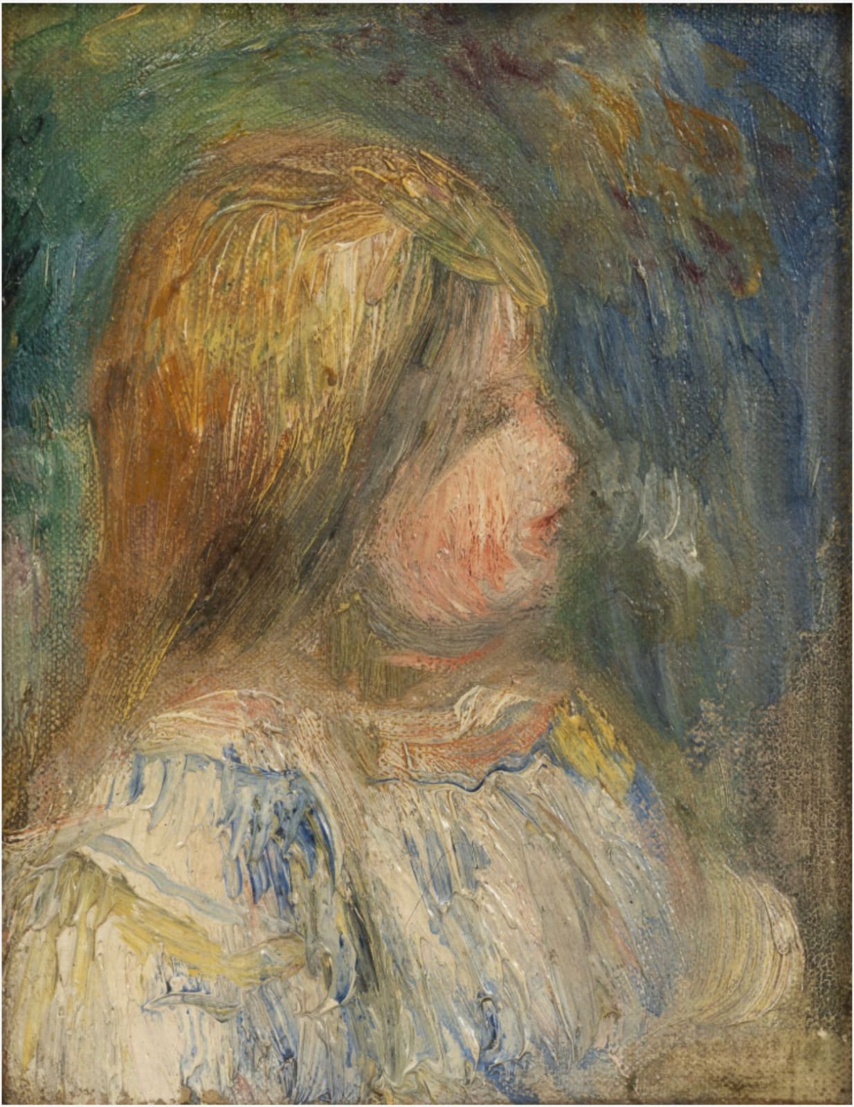 PIERRE-AUGUSTE RENOIR, Buste d'enfant, Circa 1903