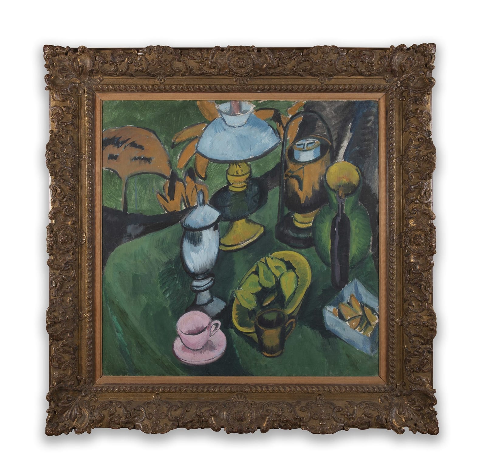 ERNST LUDWIG KIRCHNER: Nature Morte À La Lampe, 1912, Huile sur toile