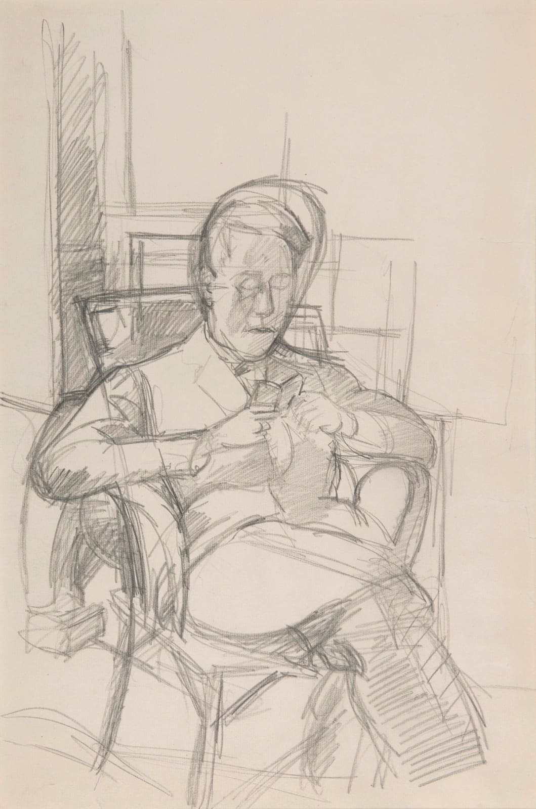 ALBERTO GIACOMETTI, Bruno lisant, 1927-1928