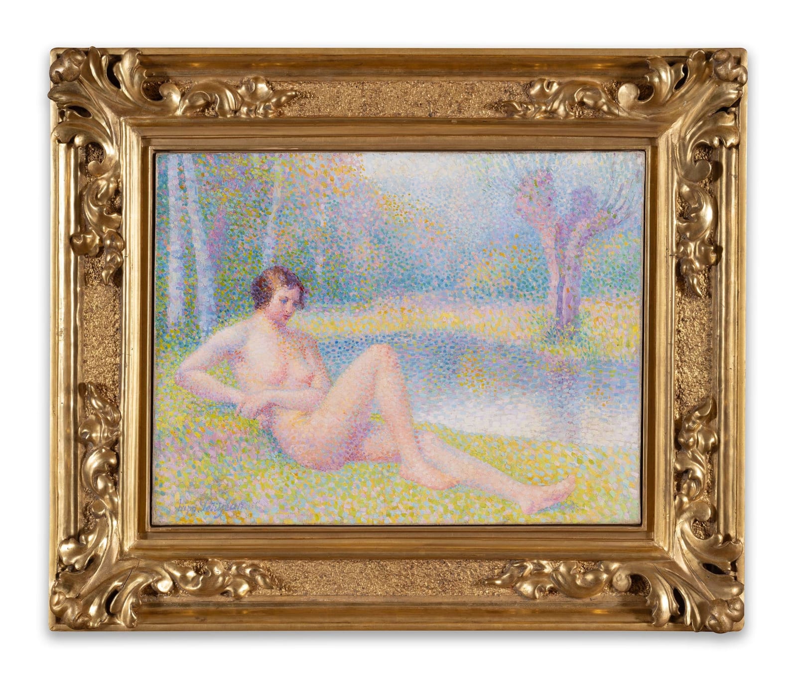 HIPPOLYTE PETITJEAN, Baigneuse Allongée Au Bord De L'Eau