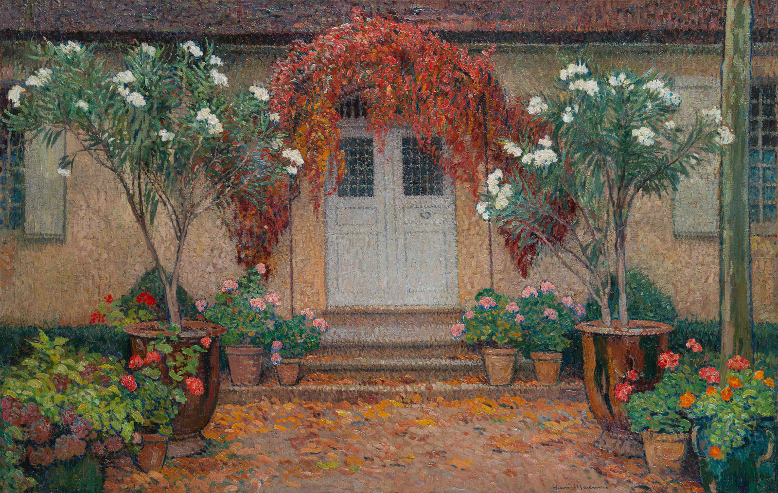 HENRI MARTIN, Automne, entrée principale de Marquayrol
