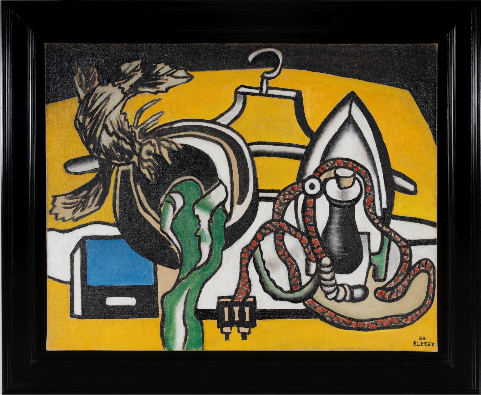 FERNAND LÉGER: Le Chapeau Vert Et Le Fer À Repasser, 1950, huile sur toile
