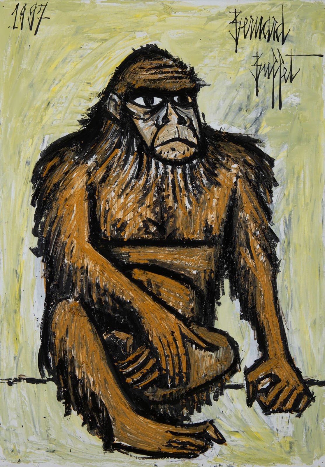 BERNARD BUFFET, Le Gorille, 1997
