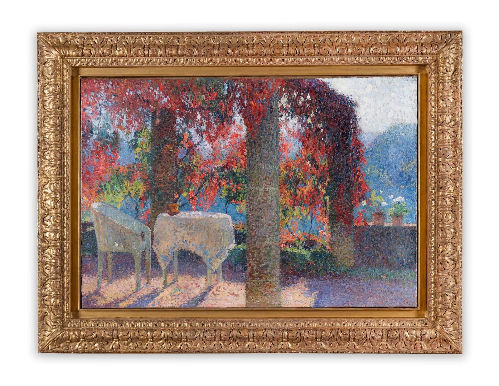 HENRI MARTIN: La Pergola De La Cuisine À Marquayrol, Un Matin d'Automne, circa 1920
