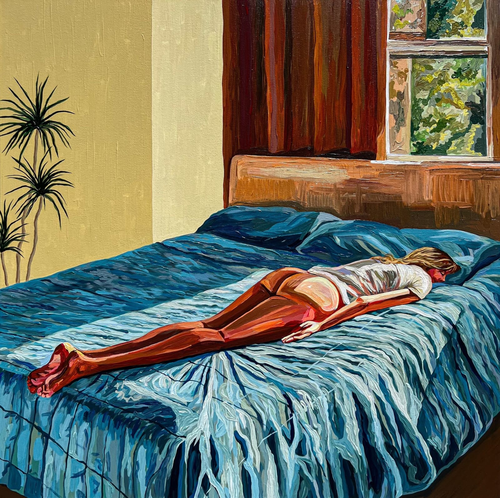 Brittany Fanning, Blue Bed, 2025