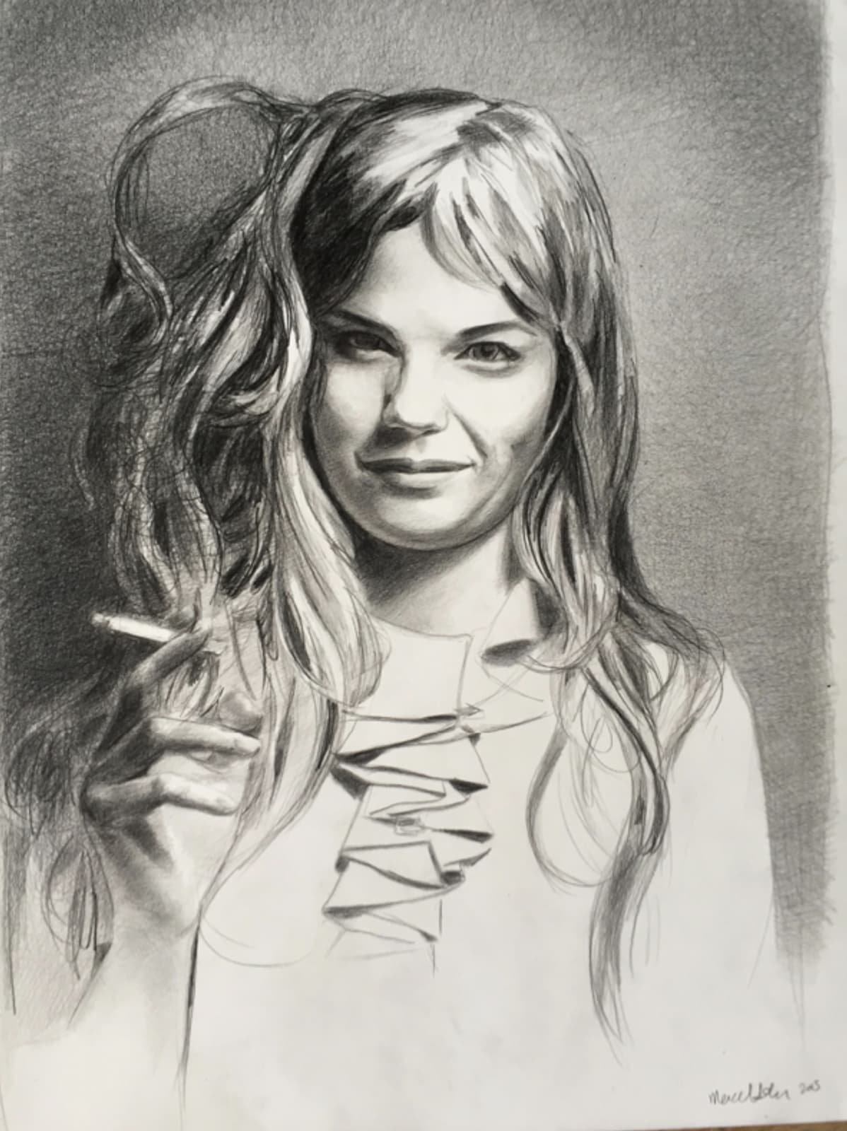 Mercedes Helnwein, Girl Smiling, 2015