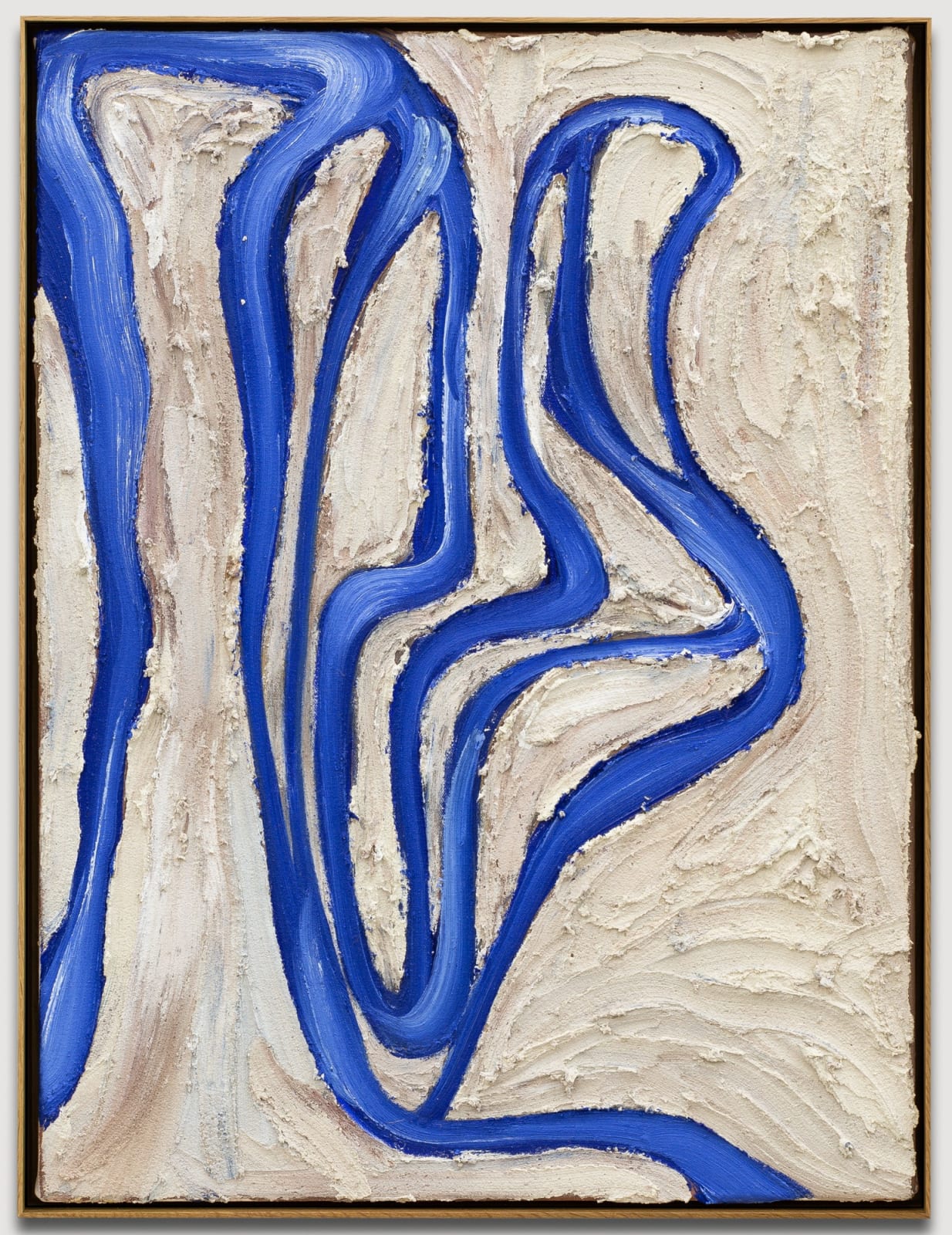 Tanya Ling, Aoueilles Line Painting Blue (04479), 2018