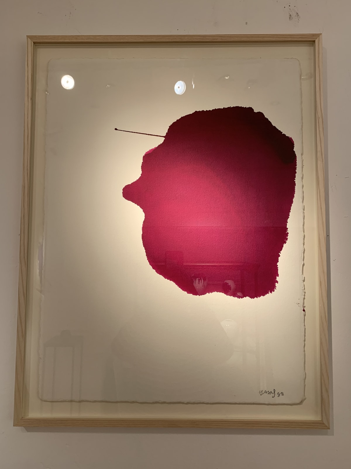 Georges Mathieu Yassef, Purple ink, 1988