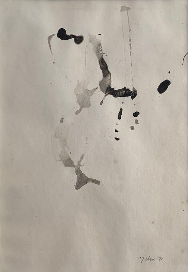 William Johnstone, Untitled Ink brush drawing, c.1970