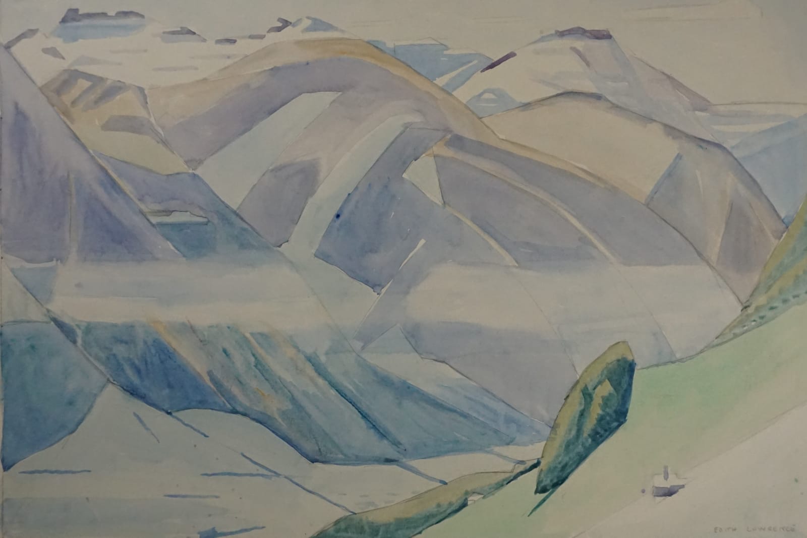 Edith Lawrence, Swiss Hills, ca, 1935