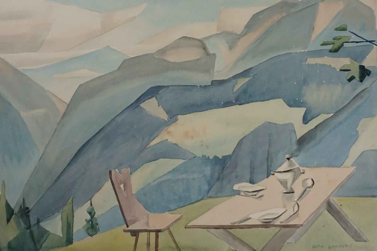 Edith Lawrence, Outside Grappli, ca, 1935