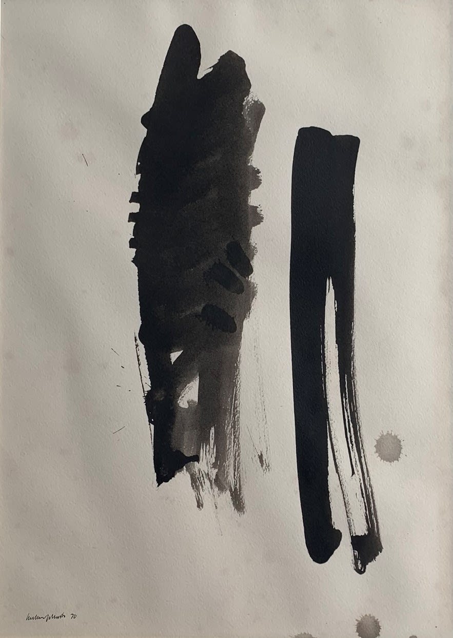William Johnstone, Untitled Ink brush drawing, c.1970