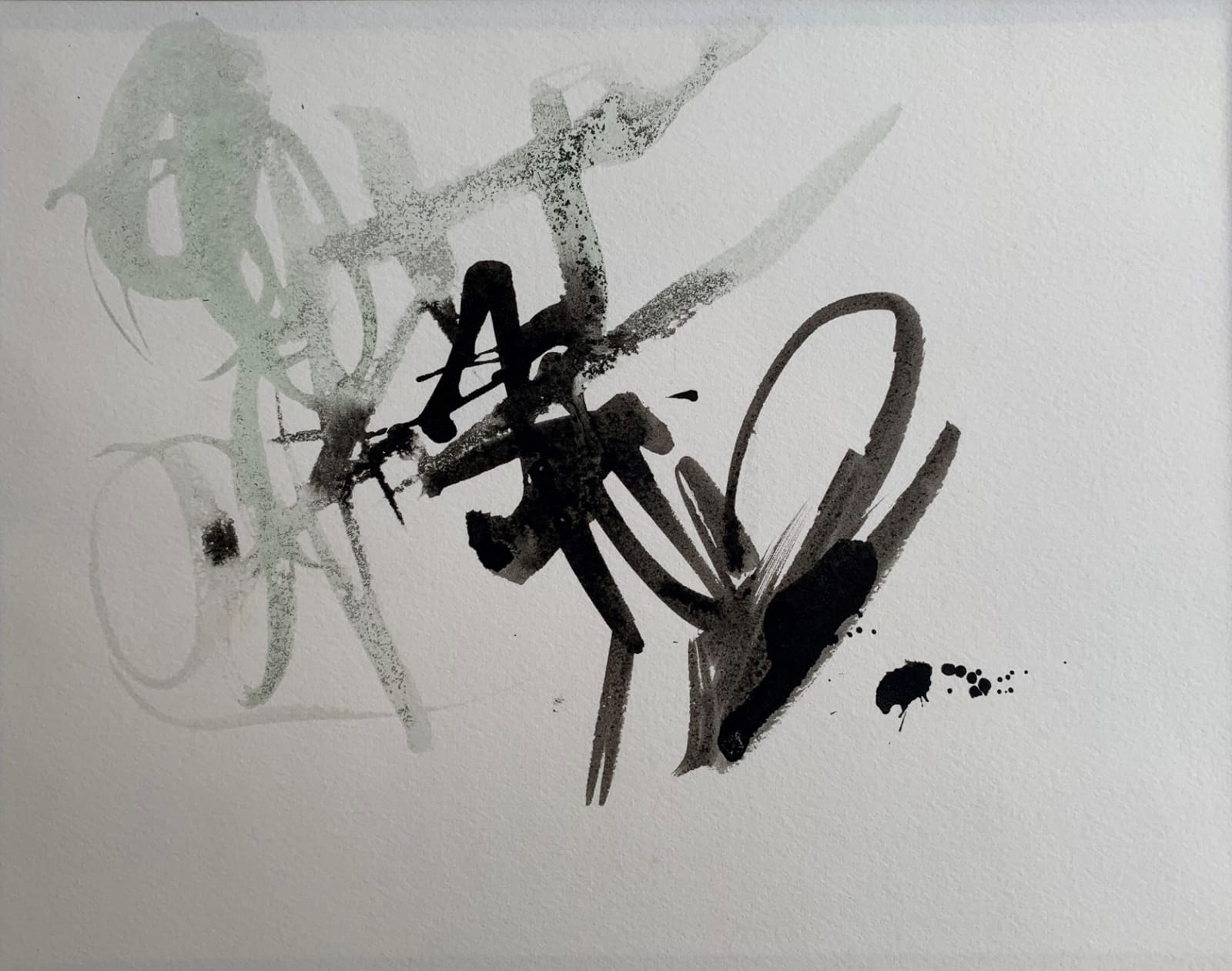 William Johnstone, Untitled Ink brush drawing, c.1970