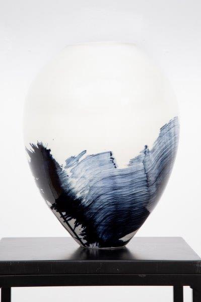 Tom Kemp, Thrown porcelain vessel , 2019