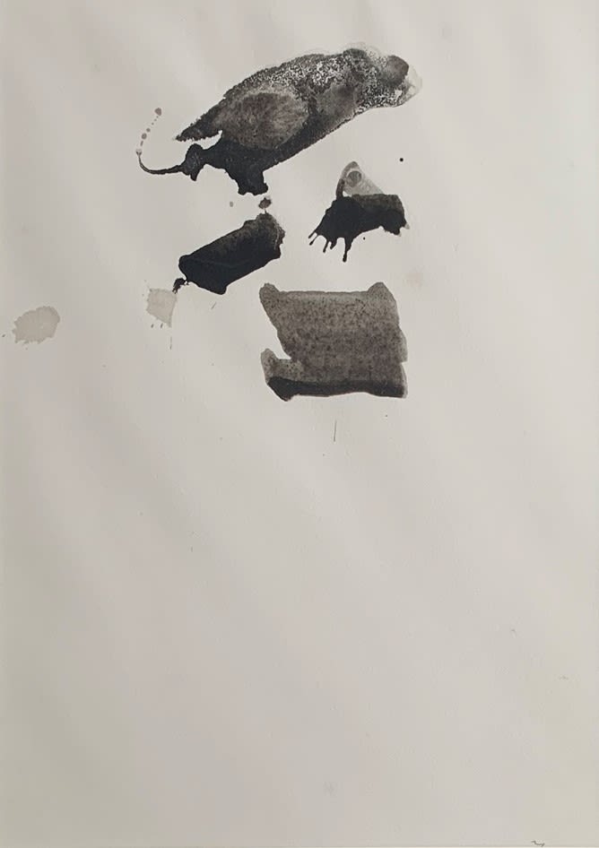 William Johnstone, Untitled Ink brush drawing, c.1970