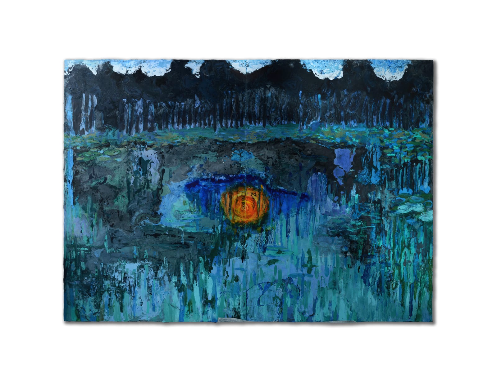 Henry Hudson, Blue Water Lily Pads, 2023