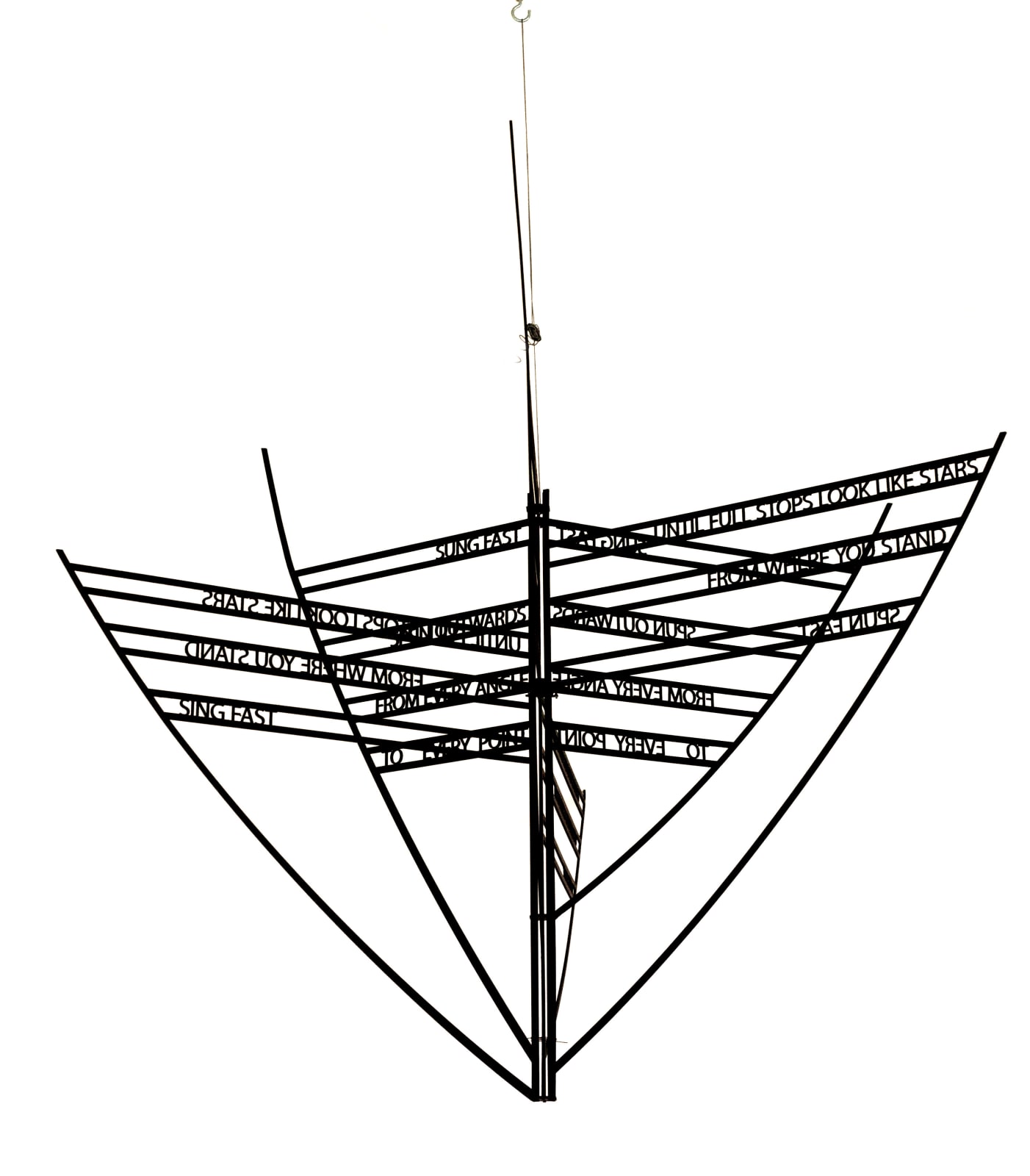 Athanasios Argianas, Song Machine 11 Black (Spun Fast, Sing Inwards, From Every Point To All Directions, Until Full Stops Look Like Stars, From Where You Stand, Sing Fas, 2009