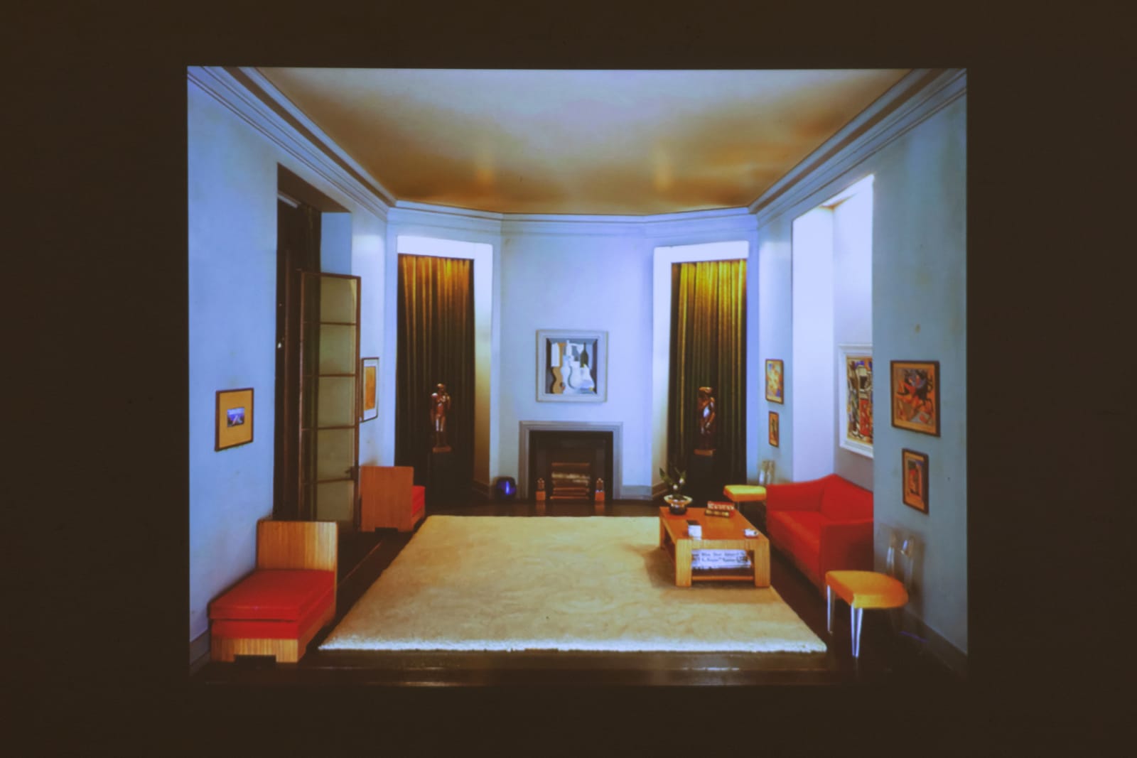 Gordon Hall, Thorne Miniature Room "California Hallway c. 1940" Projected at Actual Size, 2021