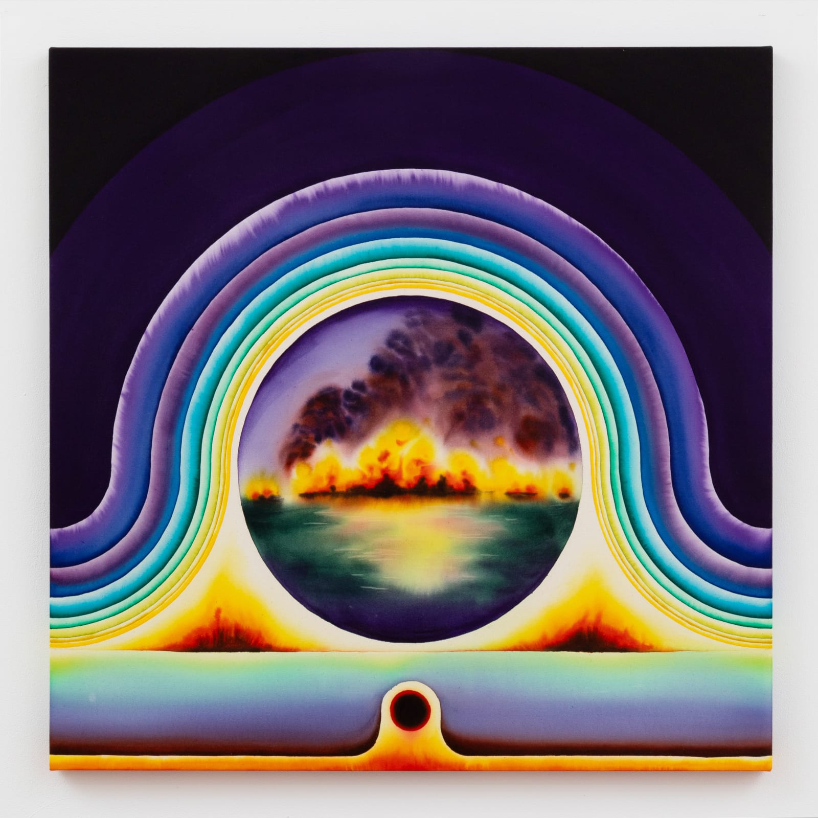 Michael Childress, A Limit / A Fluid Plane / A Boundary, Incinerated, 2023