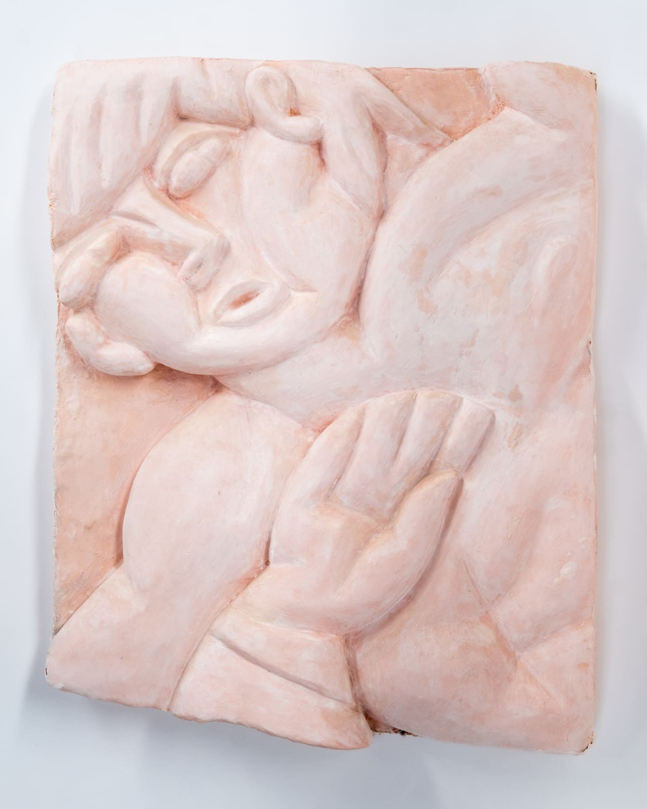 Florian Tomballe, Tablet with defending man, 2024