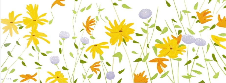 Alex Katz, Summer Flowers , 2018