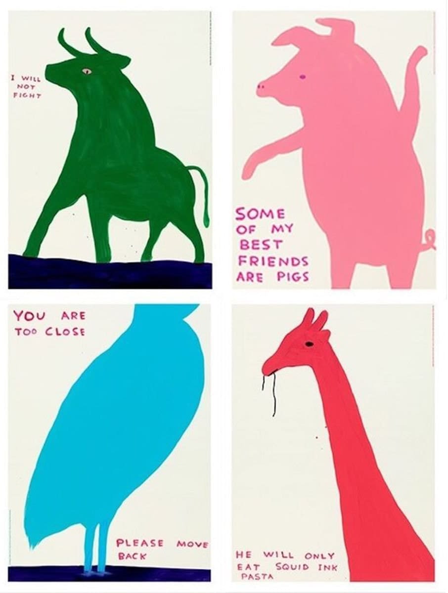 David Shrigley, Animal Series, 2020