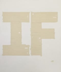 Matthew Heller, Big If (tape painting), 2011
