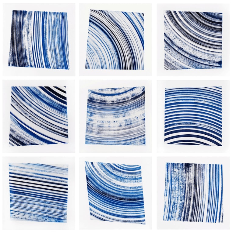 James Nares, High Speed Cone Graphs 1, 0° - 90°, 2018