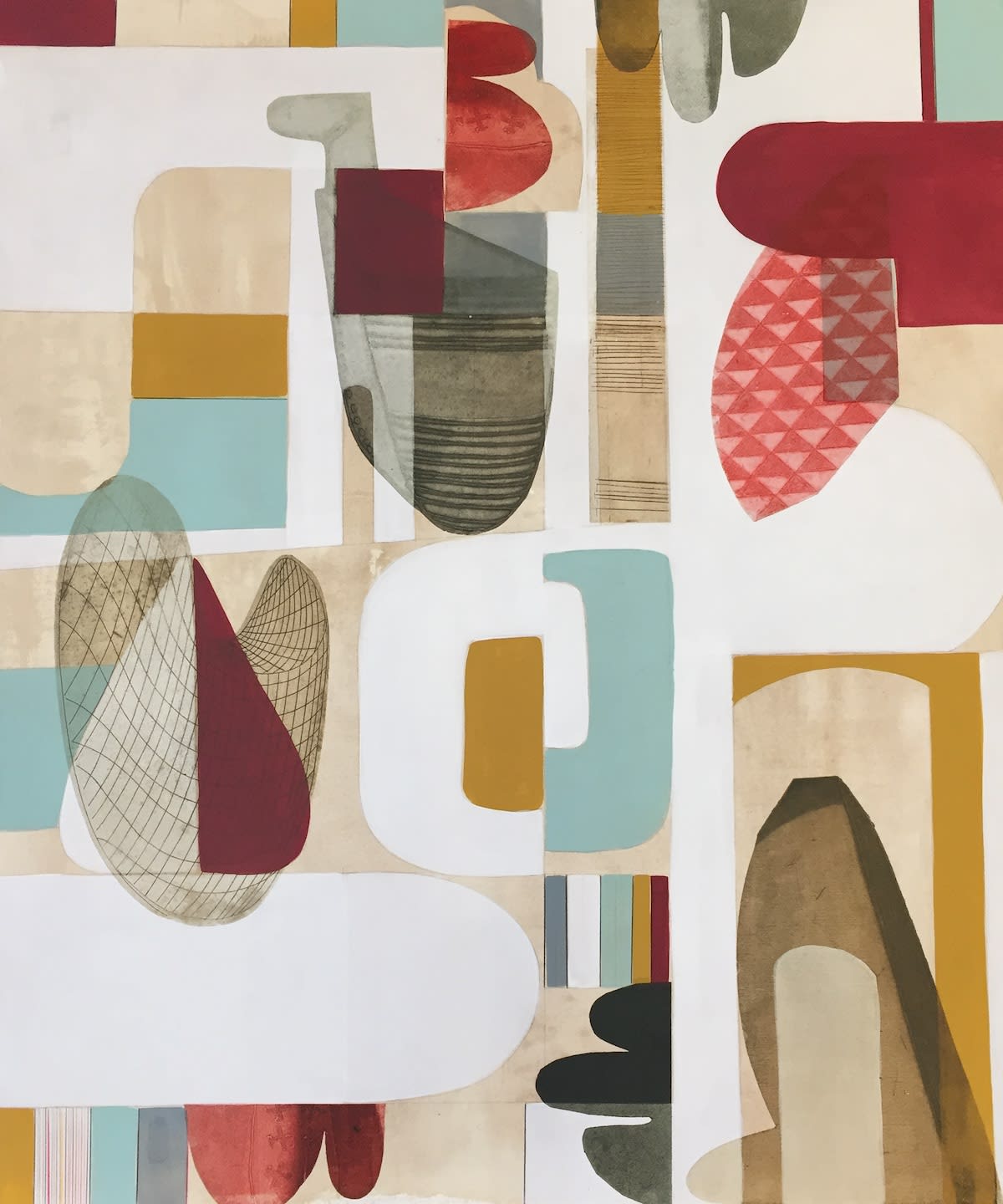 Sarah Amos, Ice Out, 2019