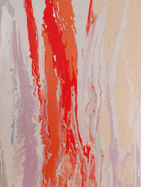 Leah Durner, beigevioletorangered pour, 2015