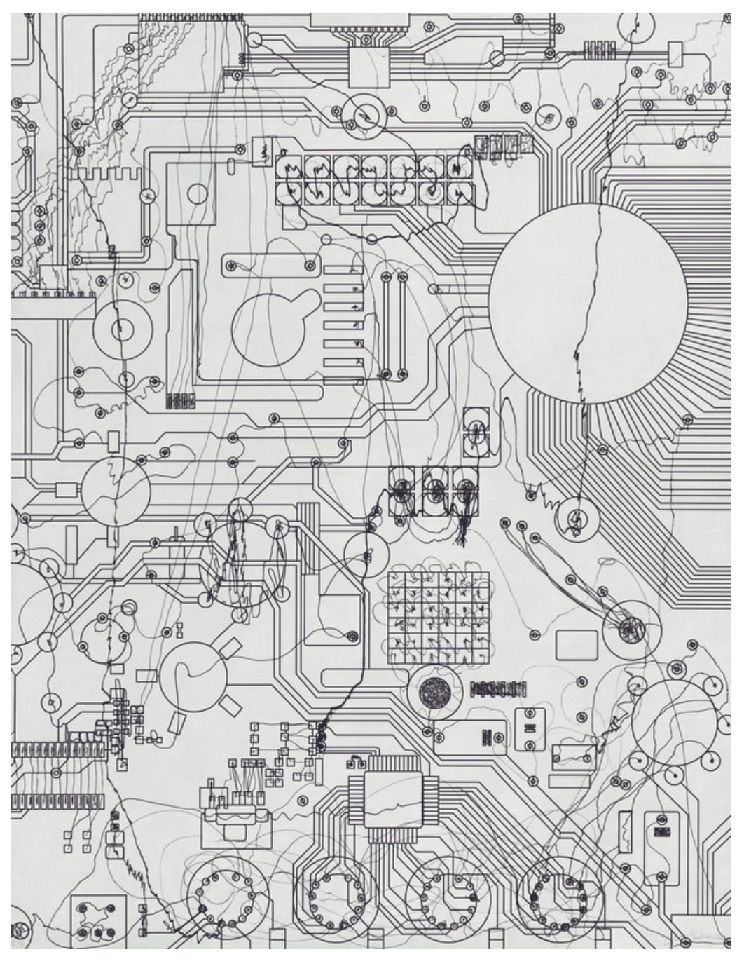 Analía Saban, Circuit Board #2, 2021