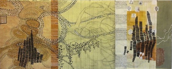 Sarah Amos, One Thousand Wings, 2008