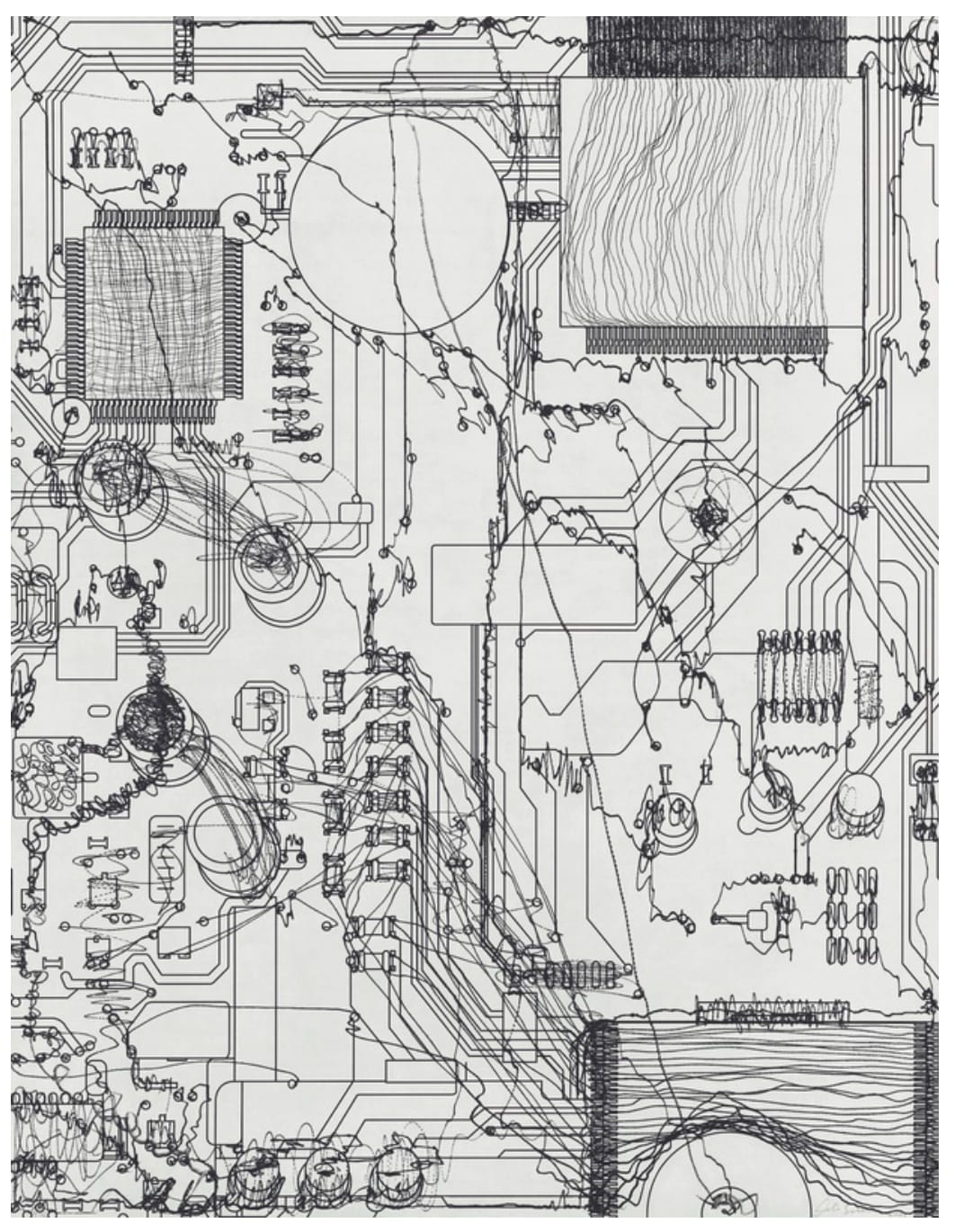 Analía Saban, Circuit Board #4, 2021