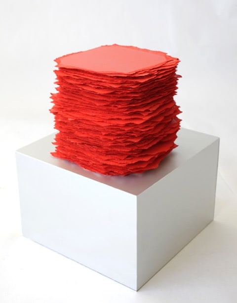 Betty Merken, Slab Series, Red. # 09-16-04, 2016