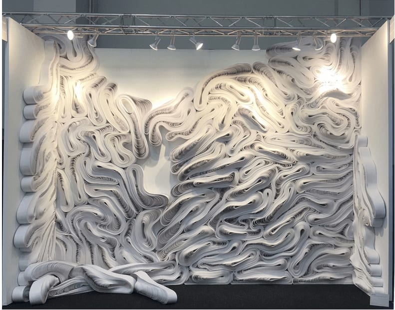 Jae Ko, Art on Paper Installation 2018, 2018