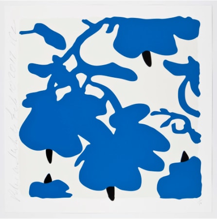 Donald Sultan, Blue and White, Feb 10 2017, 2017