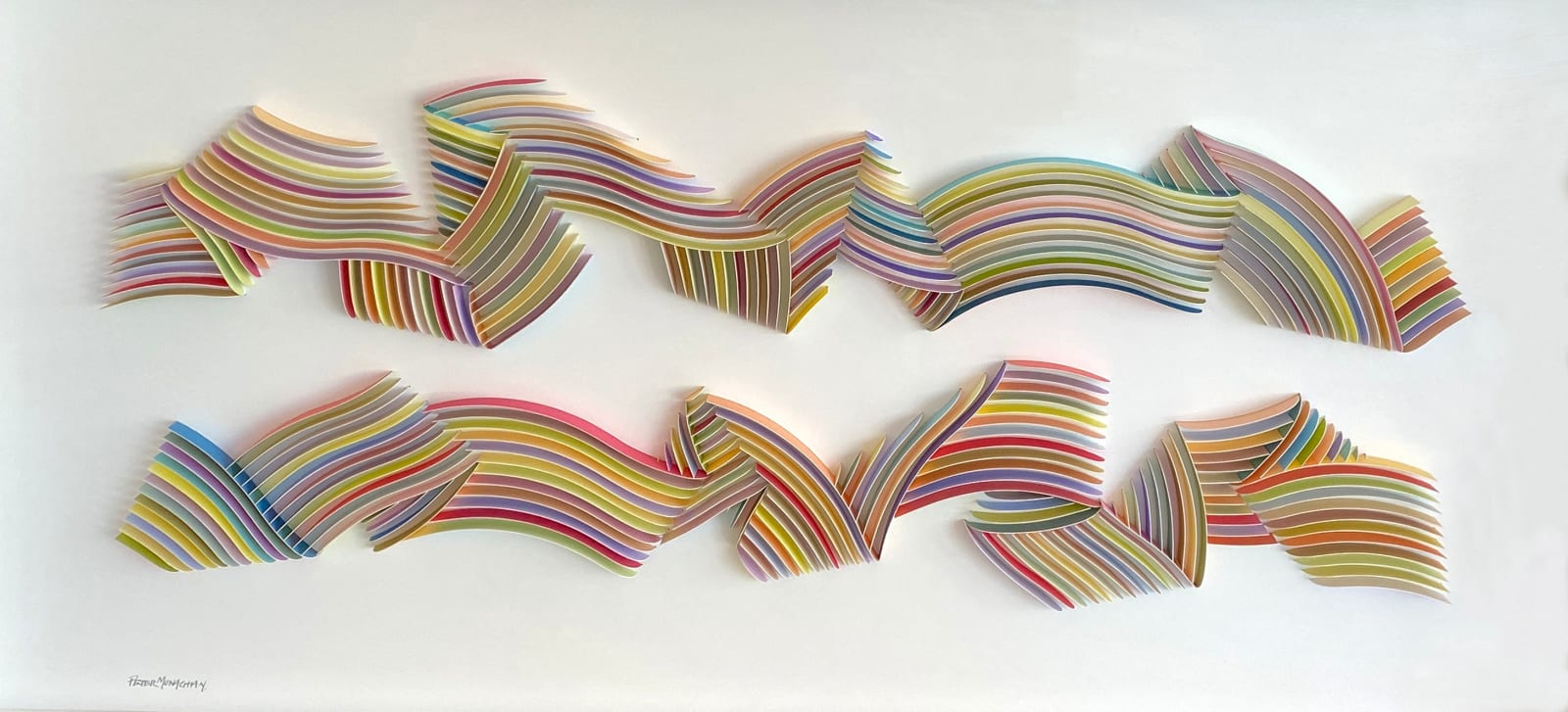 Peter Monaghan, Double Fold Pastel, 2023