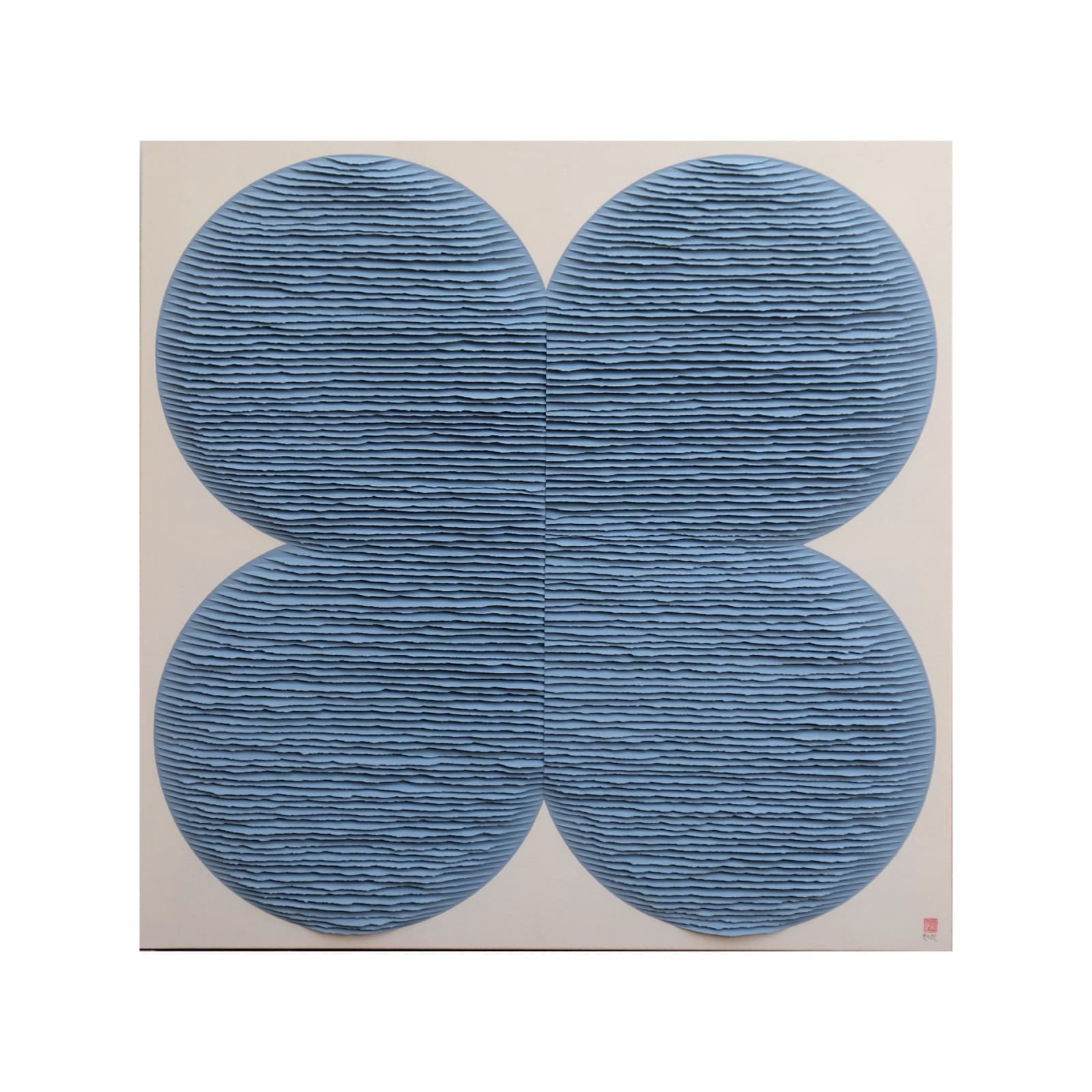 Fernando Daza, Flor en azul, 2022