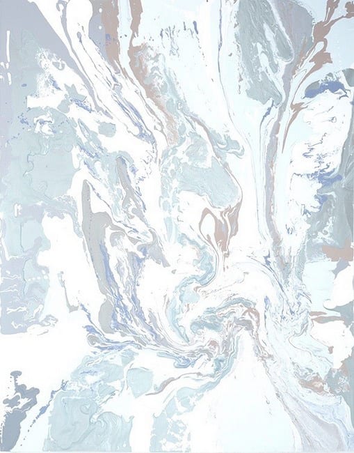 Leah Durner, whitesilverbluebeige pour, 2011