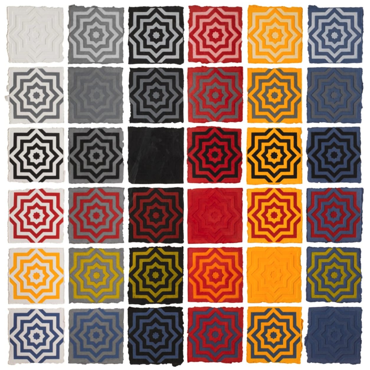 Sol LeWitt, Eight Pointed Stars, 1996