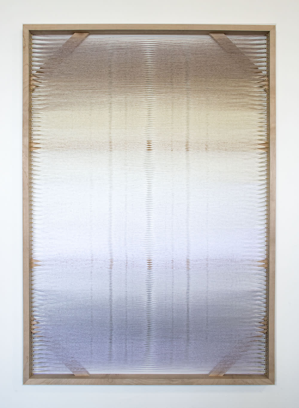 Rachel Mica Weiss, Woven Screen (White Gradient II), 2019