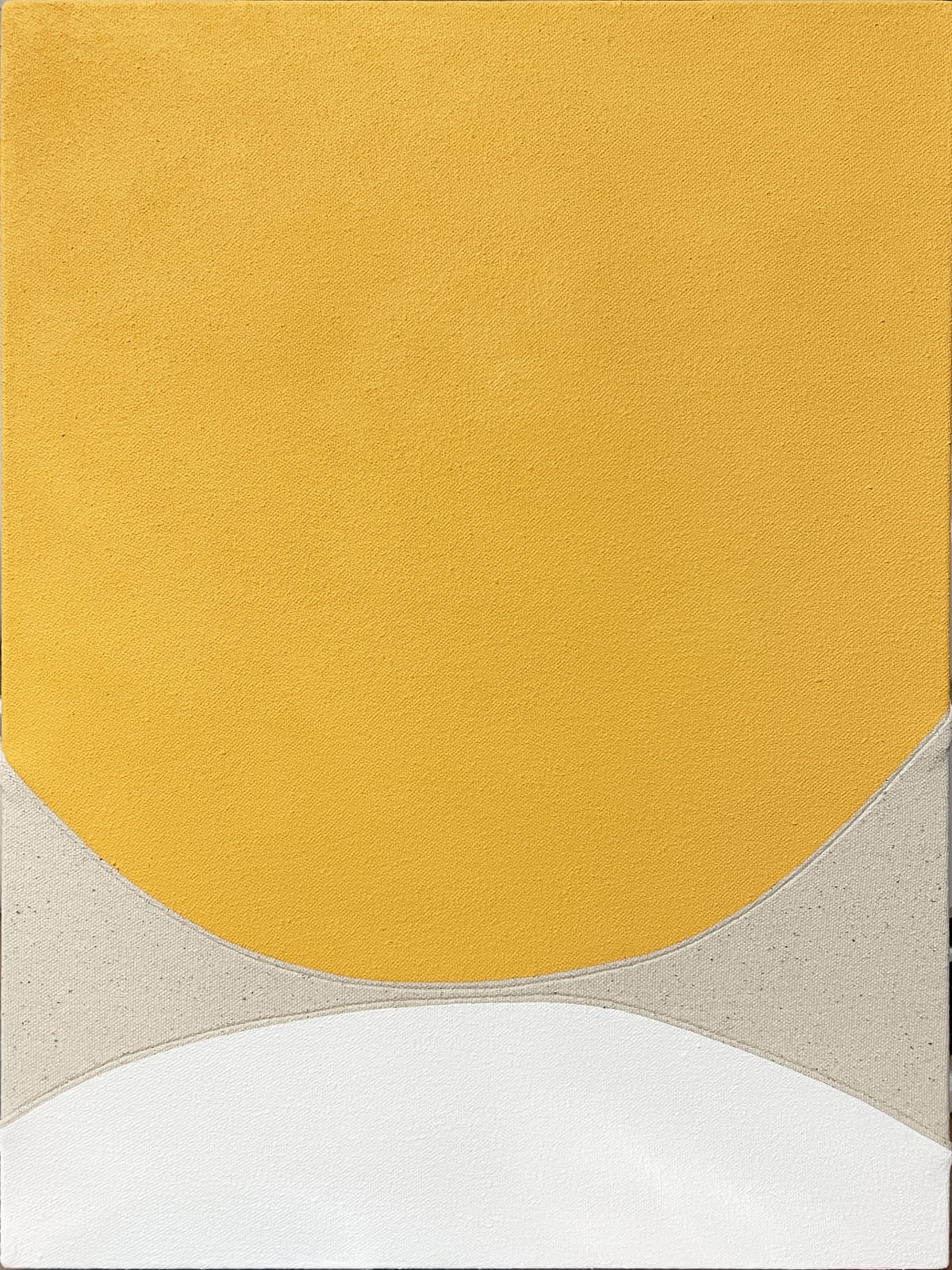 Hyun Jung Ahn, Rendezvous, Yellow and White, 2022