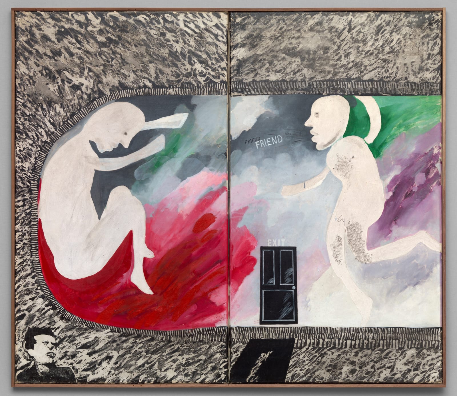 David Hockney, Two Friends (in a Cul-de-Sac), 1963
