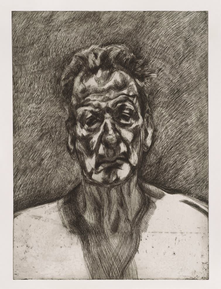 Lucian Freud, Self-Portrait: Reflection, 1996