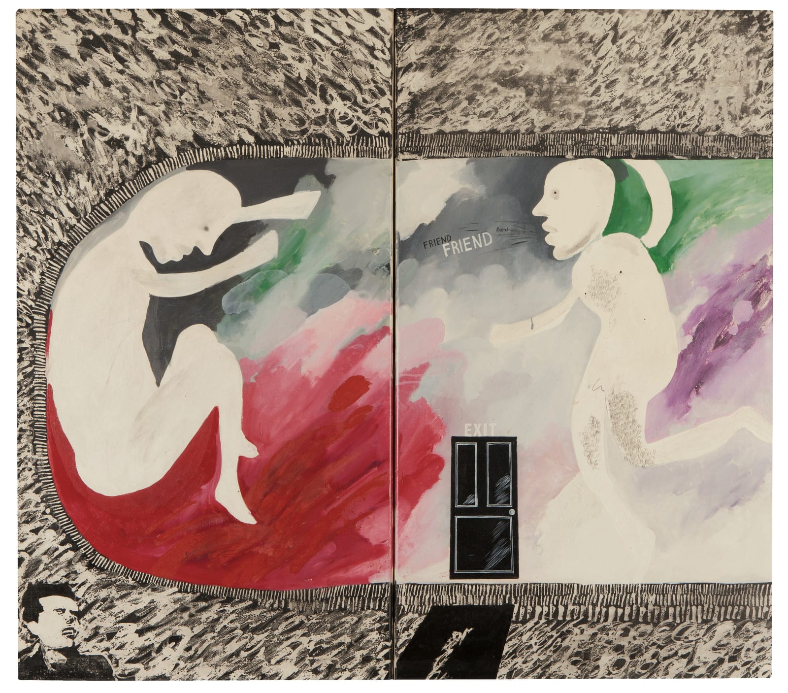 David Hockney, Two Friends (in a Cul-de-Sac), 1963