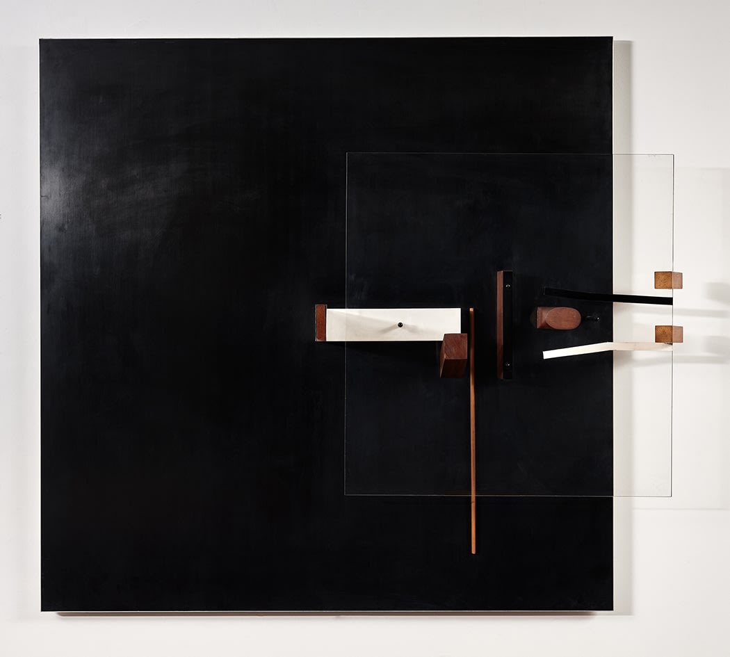 Victor Pasmore, Abstract in Black, White and Mahogany, 1965-66