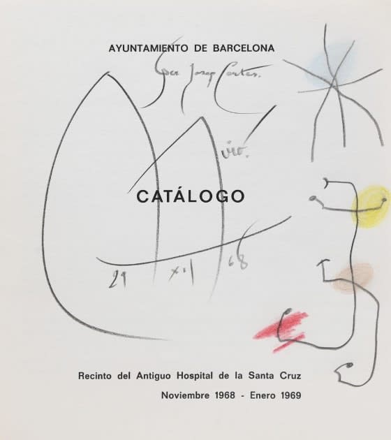 Joan Miro, Untitled (Catálogo), 1968