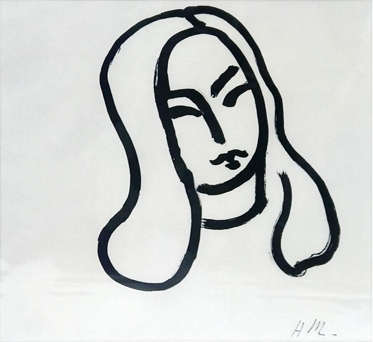Henri Matisse, Dernières Oeuvres de Matisse, Portrait de Femme III, 1958